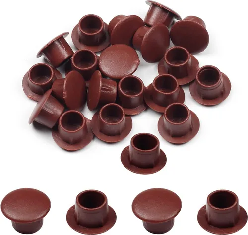 Miniatura 9 de MroMax 20 tapas de rosca para cubrir tubos de plástico de 0.39 pulgadas de diámetro de agujero de 0.39 pulgadas, tapones para agujeros de clavija