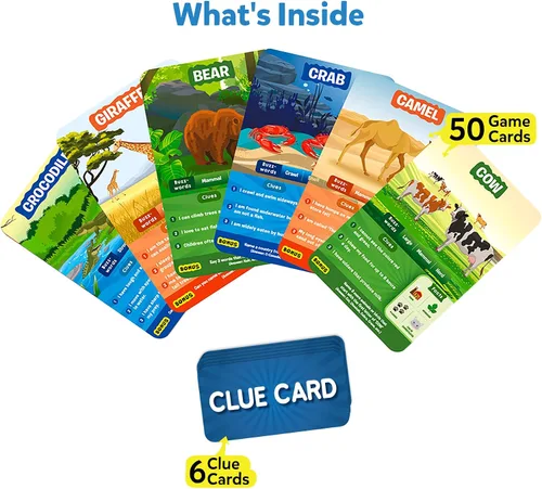 Miniatura 2 de Skillmatics Guess in 10 Animal Planet & Train of Thought Bundle, juegos para niños, adolescentes y adultos, regalos para niños y niñas de 6, 7, 8, 9