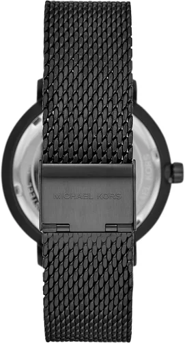 Miniatura 2 de Michael Kors Blake Reloj de acero inoxidable de tres manillas con correa de cuero Negro