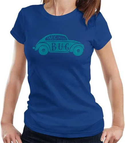 Miniatura 7 de Volkswagen Camiseta para mujer Beetle Snug in My Bug Negro