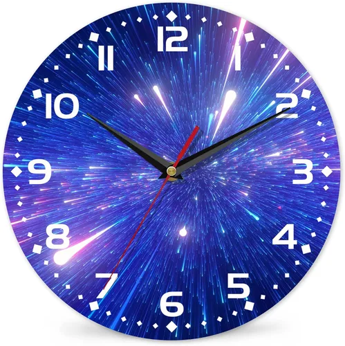 Miniatura 8 de Reloj para sala de estar, reloj de pared de vino abstracto, reloj de pared de madera vintage, silencioso sin tictac, funciona con pilas, números
