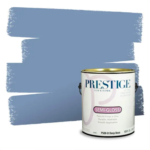 Miniatura 570 de Pintura Exterior + imprimación PRESTIGE, todo-en-uno, 1 galón, acabado mate, color comparable al Valspar* Royal Gray* VS151-Gris real
