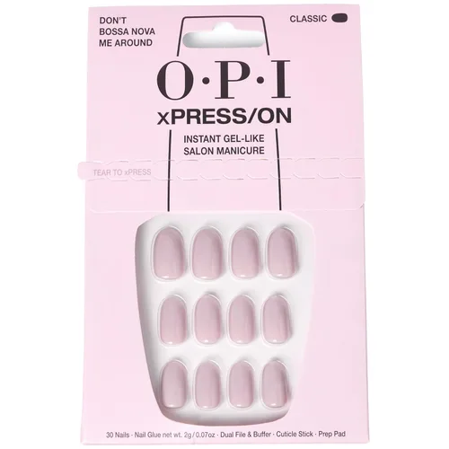 Miniatura 10 de OPI xPRESS/ON Press on Nails Short Round Classic, Long Almond & Coffin Shape Press-On Professional Nail Art Kit Zapatilla de cristal Velvet White