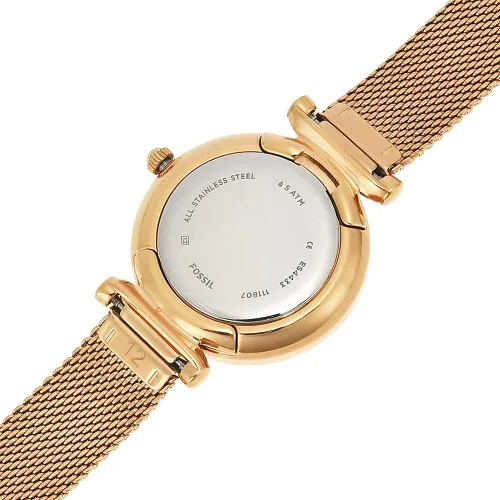 Miniatura 13 de Fossil Carlie Mini Reloj casual de cuarzo de acero inoxidable para mujer