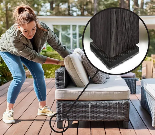 Miniatura 3 de Slipstick GorillaOutdoor - Deslizadores de muebles resistentes a la intemperie de 2-1/2 pulgadas para pisos de superficie dura (paquete de 4)