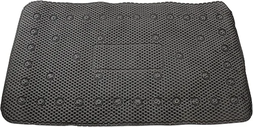 Miniatura 10 de Alfombra antideslizante para bañera y ducha, textura suave y acolchada, para spa, baño, ducha y baño, 27.5 x 16 pulgadas, con ventosas y agujeros