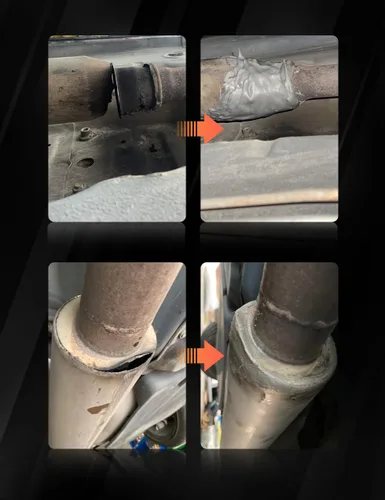 Miniatura 4 de Visbella Sellador para Sistema de Escape de Vehículos Automotrices, Adhesivo de Reparación Profesional Anti-Colapso Súper Pegamento Sellador