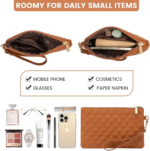 Miniatura 7 de LOVEVOOK Bolsa para Laptop para Mujeres de 15.6 pulgadas Bolsa Tote de Lona para Laptop, Bolsa de Trabajo de Gran Capacidad con Cartera de Mano