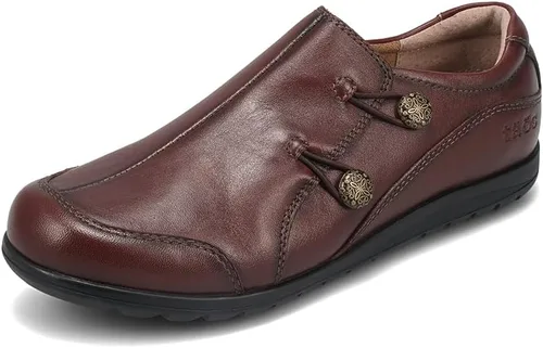 Taos Blend - Zapatos sin cordones para mujer, elegantes zapatos de cuero con plantilla extraíble con soporte de arco y amortiguación de primera