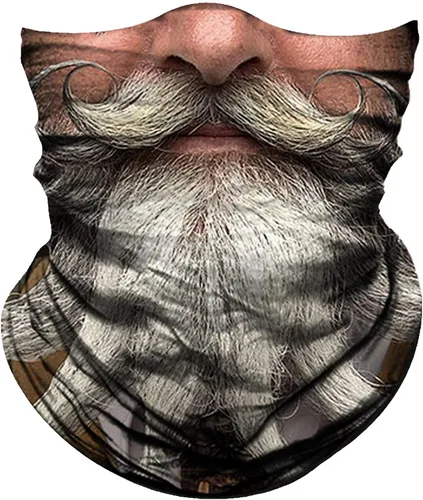 Miniatura 10 de Obacle Bandana máscara facial cuello polaina tubo máscara hombres mujeres para protección solar contra el polvo Bandera de calavera blanca y negra