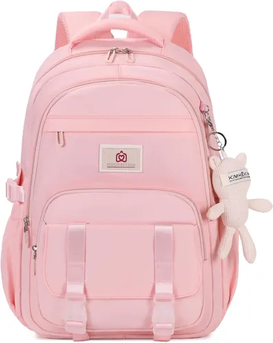 Miniatura 9 de Hidds Mochila universitaria para laptop de 15.6 pulgadas para hombres y mujeres, bolsa de libros para escuela primaria y secundaria para Beige