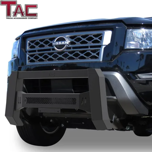 Miniatura 3 de TAC - Barra de defensa modular Predator para 2022-2025 Nissan Frontier camioneta pickup, versión de malla delantera, protector de parachoques