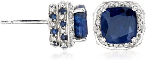 Miniatura 3 de Ross-Simons Gemstone and .10 ct. t.w. White Topaz Stud Earrings in Sterling Silver