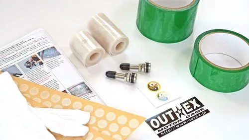 Miniatura 7 de Kit Tubeless para Benelli TRK 502 X Rueda de radios 19 × 3.00MT 17 × 4.25MT FR304D OUTEX