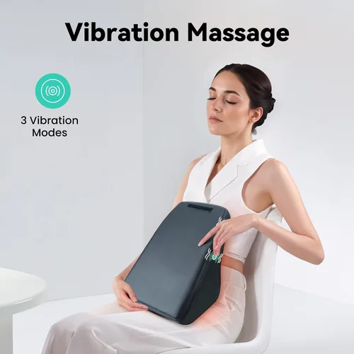 Miniatura 4 de Snailax Masajeador de cuello con calor, masajeador de espalda Shiatsu 4D para aliviar el dolor de tejido profundo, amasar, calentar y vibración