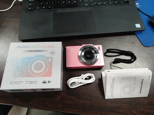 Miniatura 6 de Andoer Cámara digital 4K, cámara de video digital portátil, cámara CCD de 48 MP, pantalla IPS de 2.8 pulgadas, antivibración, zoom 16X, enfoque Verde