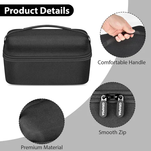 Miniatura 4 de Funda de proyector mejorada compatible con Magcubic HY300Pro+ / HY300PRO para ENUOSUMA HY300 ULTRA para proyector portátil Alwtniet 4K 1080P, Negro