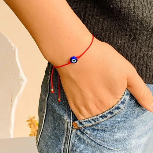 Miniatura 7 de 4 pulseras ajustables contra el mal de ojo, hechas a mano, joyería contra el mal de ojo, pulsera de protección contra el mal de ojo para mujer