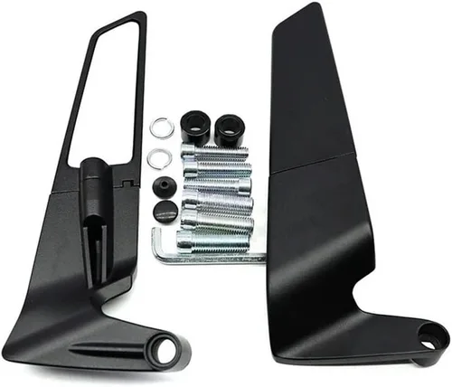 Motorcycle Rearview Mirror For FZ8 FZ-8 Motorcycle Mirrors Stealth Winglets Mirror To Rotate Adjustable Mirrors