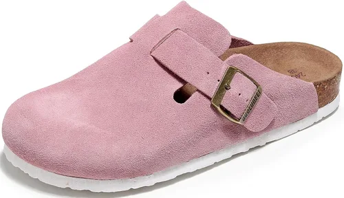 Miniatura 10 de Zuecos para mujer, Zuecos para mujer - Mules de casa con soporte de arco y hebilla ajustable