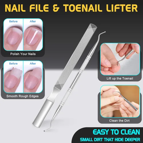 Miniatura 6 de Cortaúñas para adultos mayores con amplia apertura, cortaúñas grandes con mango largo para hombres, cortaúñas afiladas y resistentes con atrapador