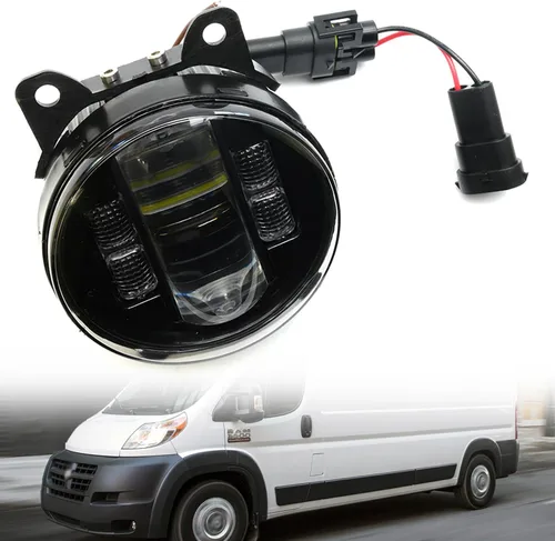 Miniatura 4 de Conjunto de lámpara antiniebla LED de repuesto para Ram Promaster 1500 2500 3500 2014-2023 Switchback ámbar blanco DRL Lámparas de conducción