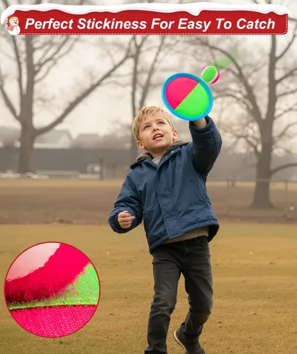 Miniatura 4 de Juego de Lanzar y Atrapar Pelota, Relleno de Media de Navidad para Niños Pequeños, Juguetes para Niños y Niñas de 3 4 5 6 7 8 Años, Regalo