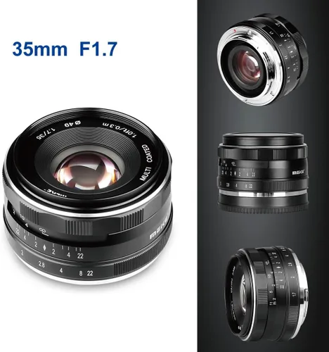 Miniatura 3 de Meike MK-E-35-1.7 35 mm F1.7 lente fijo de apertura grande APS-C para cámaras sin espejo digitales de montura Sony-E, NEX 3, NEX 3N, NEX 5, NEX 5T