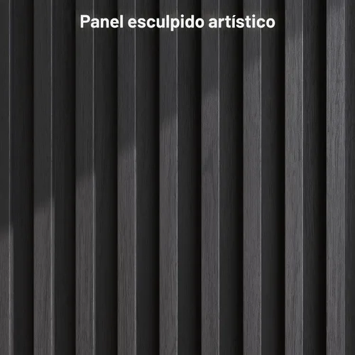 Miniatura 8 de BELLEZE Armario de buffet estriado de 65 pulgadas con almacenamiento, aparador simétrico con acento de arco para comedor, cocina y sala de estar