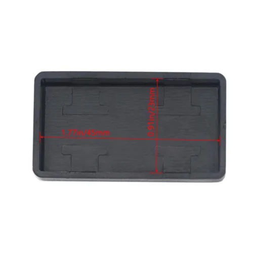 Miniatura 6 de Zulkit 12 cajas de proyecto de plástico ABS para proyectos eléctricos, caja de conexiones de energía, color negro, 1.97 x 1.10 x 0.59 pulgadas