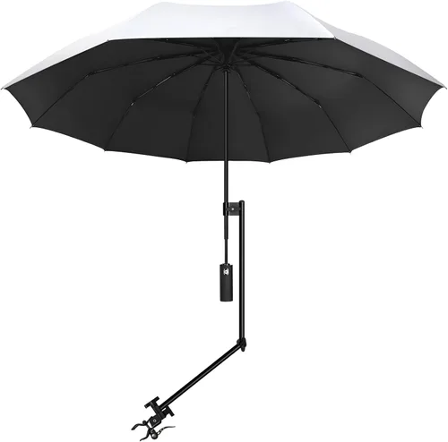 Miniatura 34 de XLINGZA Sombrilla de playa UPF 50+ con abrazadera universal ajustable