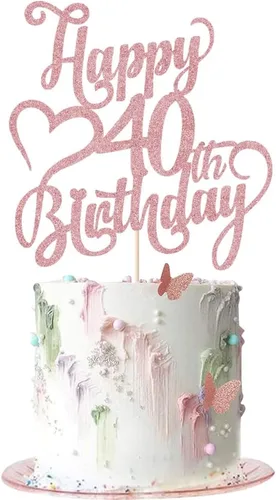 Miniatura 36 de Decoración para tarta de cumpleaños número 15 con purpurina dorada – 15 aniversario/cumpleaños – Hello 15, Cheers to 15 años, 15 & Fabulous Cake