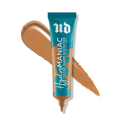 Miniatura 8 de Urban Decay Hydromaniac Dewy Foundation, Hidratante con color para piel seca, cobertura media construible, con filtrado de kombucha y aceite
