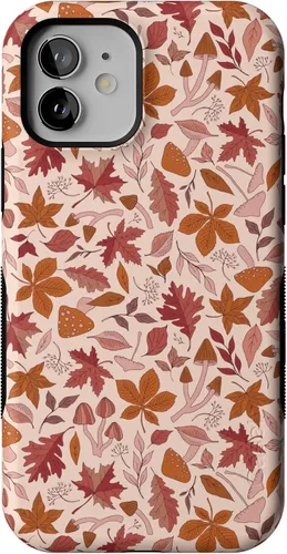 Funda Casely para iPhone 12 Mini | No puedo evitar enamorarme | Hojas de otoño | Compatible con MagSafe | Diseño protector audaz