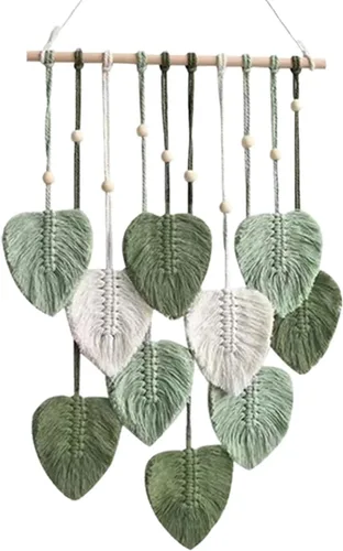 Miniatura 11 de HVEST Decoración de pared de macramé bohemio para colgar en la pared, múltiples imágenes, decoración de pared para dormitorio universitario