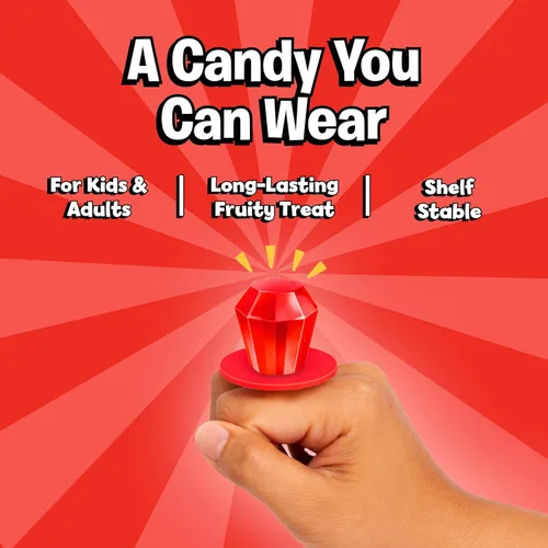 Miniatura 4 de Ring Pop - Dulces de Navidad rojos en forma de piruleta, 30 unidades envasadas individualmente con sabor a cereza roja, tamaño completo, divertidos