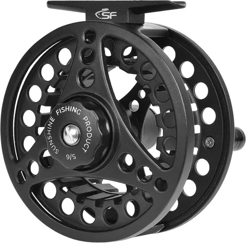 Miniatura 7 de SF SF-001 Carrete de pesca con mosca de arbor grande con cuerpo de aleación de aluminio 3/4wt 5/6wt 7/8wt Carrete de pesca con mosca precargado MB
