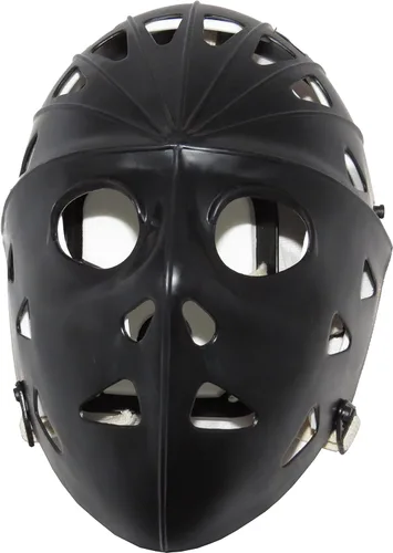 Mylec Adult Street Hockey Goalie Mask - High-Impact - Ventilation Holes + Adjustable Straps - Street Hockey Only,Halloween Mask Negro