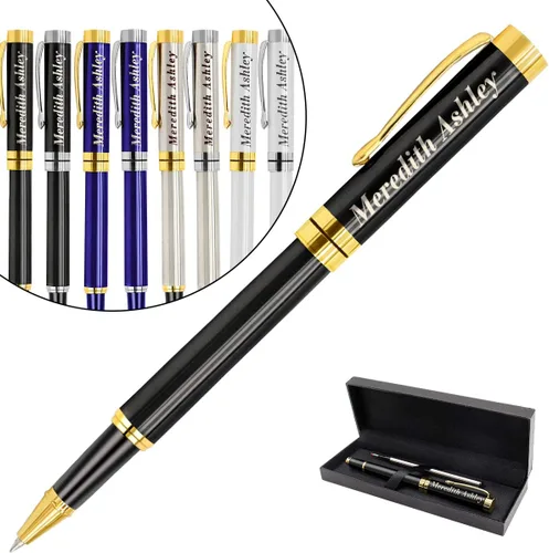 Miniatura 11 de Aolun Bolígrafos personalizados, bolígrafo grabado personalizado, perfecto para cumpleaños, negocios, fiestas con nombre, eslogan o logotipo, tinta