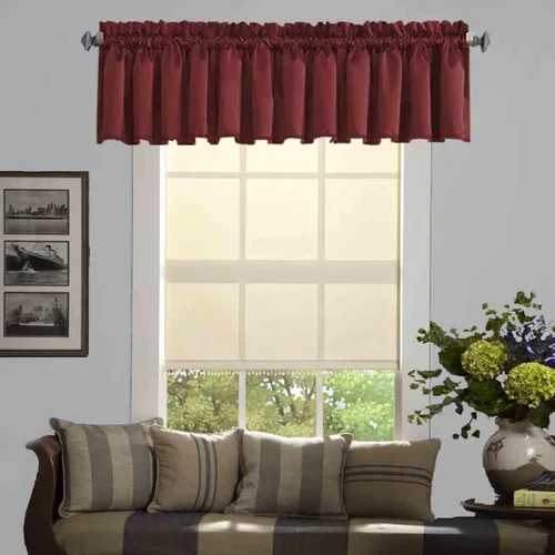 Miniatura 10 de Cortinas de cocina negras Ladity - 2 paneles de cortinas cortas opacas, 36 pulgadas, privacidad, niveles de café, cortinas de granja para ventana