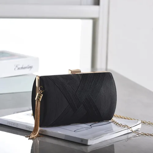 Miniatura 2 de Bolso de mano para mujer, bolso de mano de noche con borla, bolso cruzado y bolso de hombro para fiesta de noche de boda