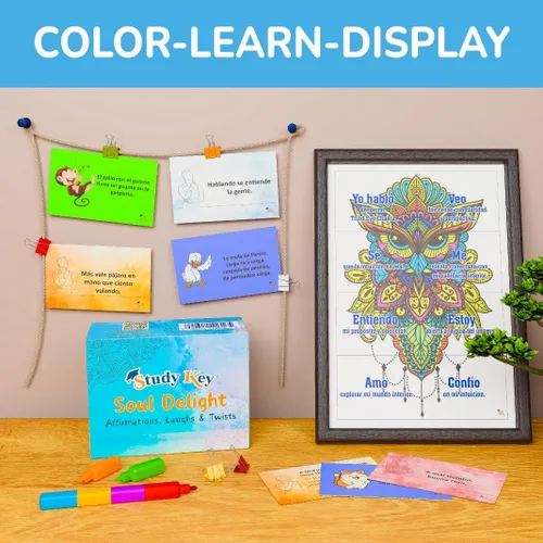 Miniatura 4 de Juego de regalo de tarjetas y modismos culturales españoles: aprende dichos tradicionales de la infancia, trabalenguas y afirmaciones