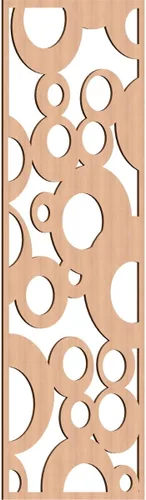 Miniatura 194 de Farwell Paneles de pared decorativos de madera con calado, 13 3/8 pulgadas de ancho x 34 3/8 pulgadas de alto x 1/4 de alto, roble rojo rojo