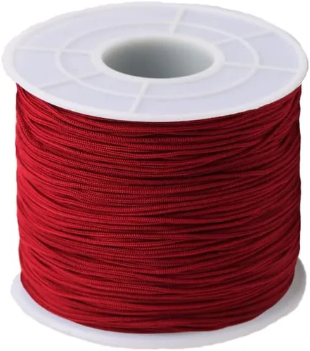 Miniatura 7 de Cordón de nailon trenzado de 150 yardas de 0.020 in, cuerda de hilo de nailon trenzado para pulseras de nudos chinos, collares, macramé, joyería