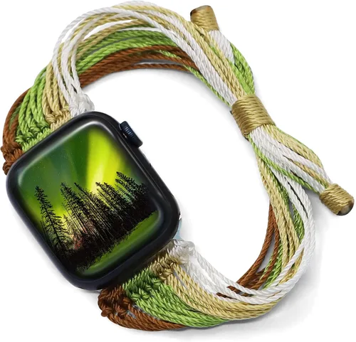 Miniatura 25 de JR.DM Correas de reloj bohemias compatibles con Apple Watch de 1.575 pulgadas, 1.614 pulgadas, 1.496 pulgadas, 1.732 pulgadas, 1.654 pulgadas, 1.772