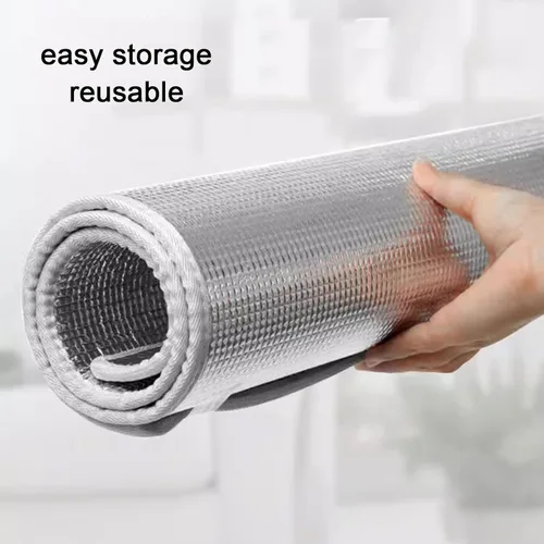 Miniatura 7 de Película reflectante de protección solar de privacidad no adhesiva, tinte total para ventana, bloqueo solar, aislamiento acústico, resistente al