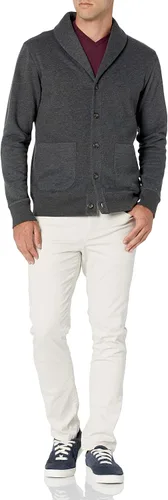 Miniatura 5 de Tienda Essentials Cárdigan de forro polar de manga larga para hombre