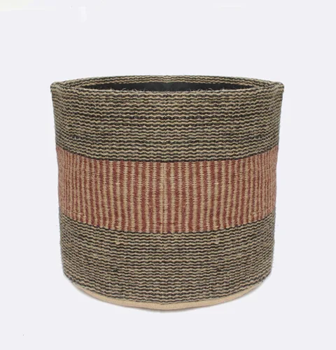 Miniatura 7 de Cesta de Maceta de Yute Resistente, Cesta Tejida Moderna, Maceta para Flores, Maceteros de Interior para Suelo, Cesta Organizadora de Almacenamiento