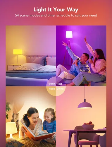 Miniatura 5 de Bombillas LED inteligentes Govee, bombillas BR30 regulables de 1200 lúmenes, bombilla RGBWW que cambia de color, bombillas de inundación