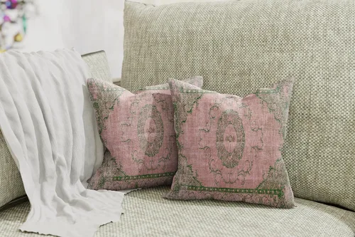 Miniatura 4 de TurkishRug - Kingdom Pattern Handmade Kilim Cushion Cover Ethnic Pattern Farmhouse Soft Pillow Cover Washable Printed Home Dekor Decorations Bedroom